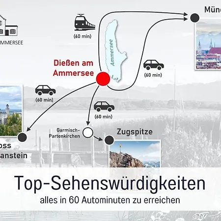 Komfort-ferienhaus Diessen - Ideal Fuer Familien & Barrierefrei Lägenhet Dießen am Ammersee